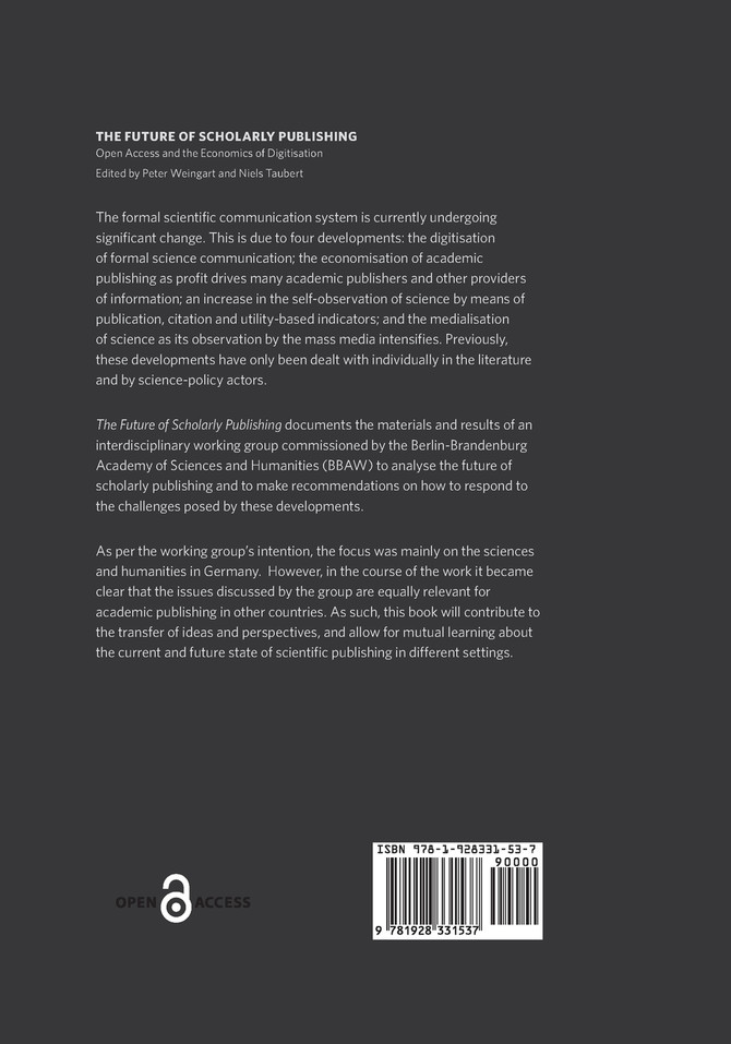 The Future of Scholarly Publishing