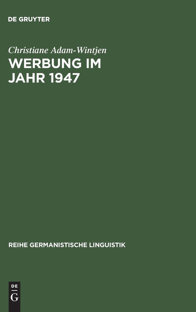Werbung im Jahr 1947