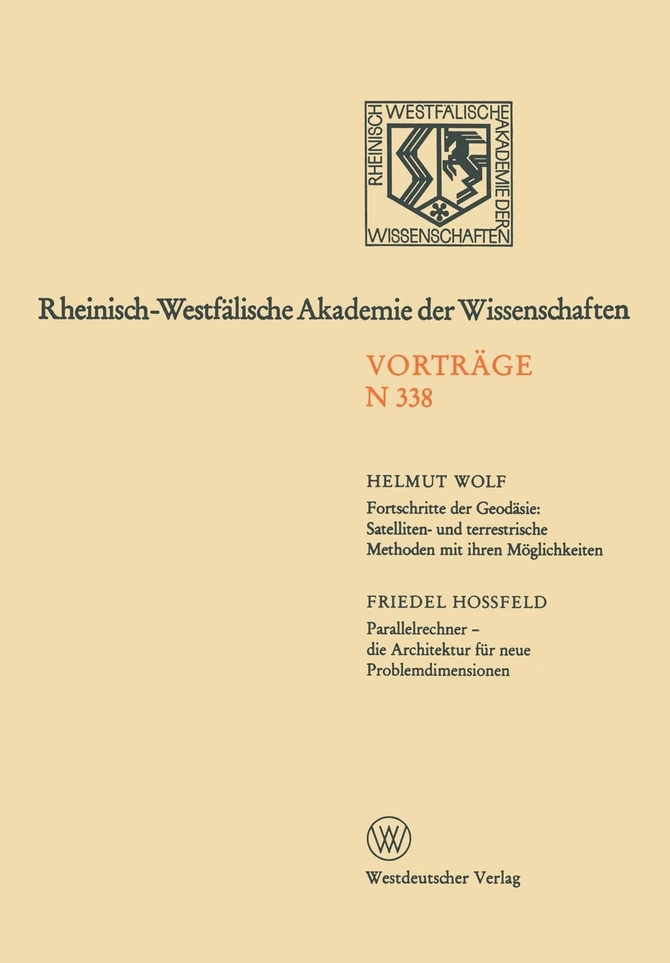 Fortschritte Der Geodasie