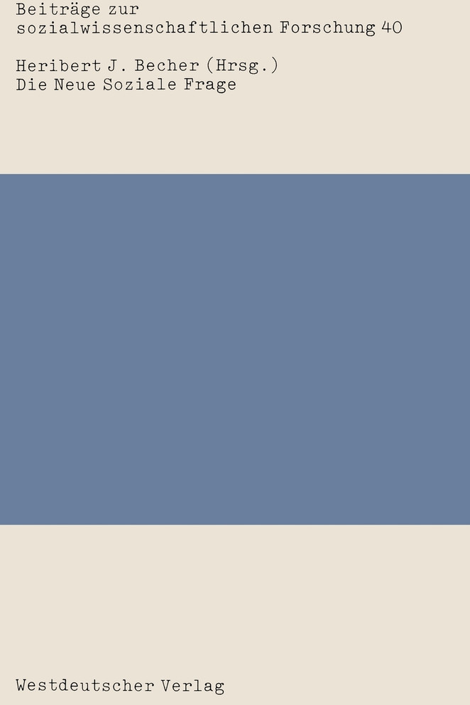 Die Neue Soziale Frage