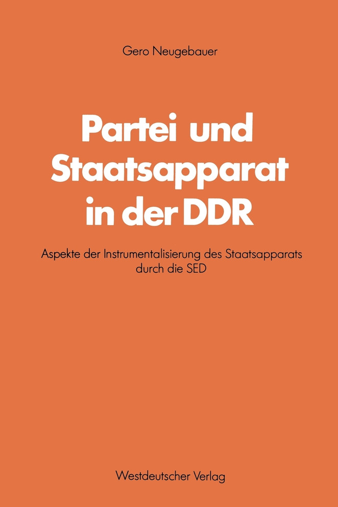 Partei und Staatsapparat in der DDR