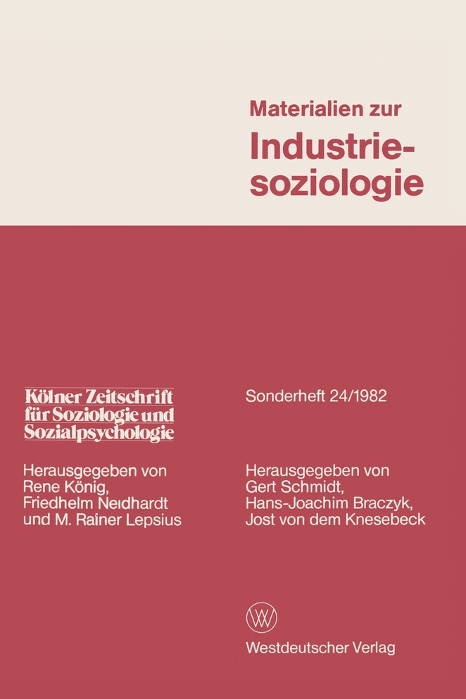 Materialien zur Industriesoziologie