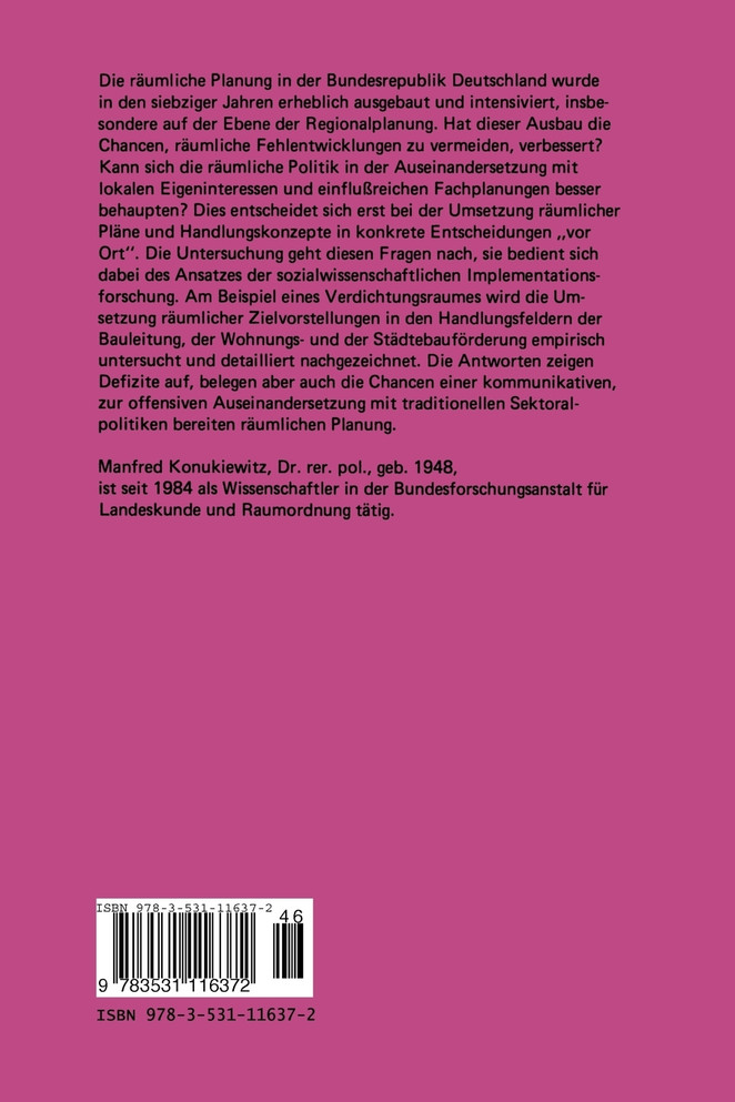 Die Implementation räumlicher Politik
