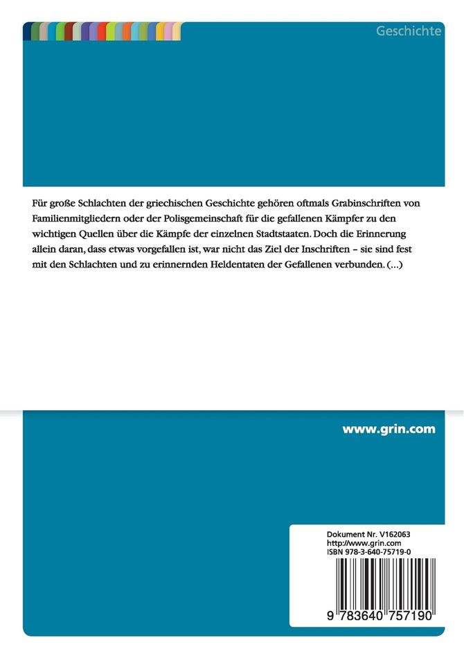 Erinnerungen an den Sieg in Grabinschriften