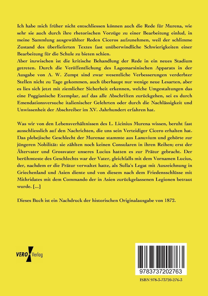 Ciceros Rede für L. Murena