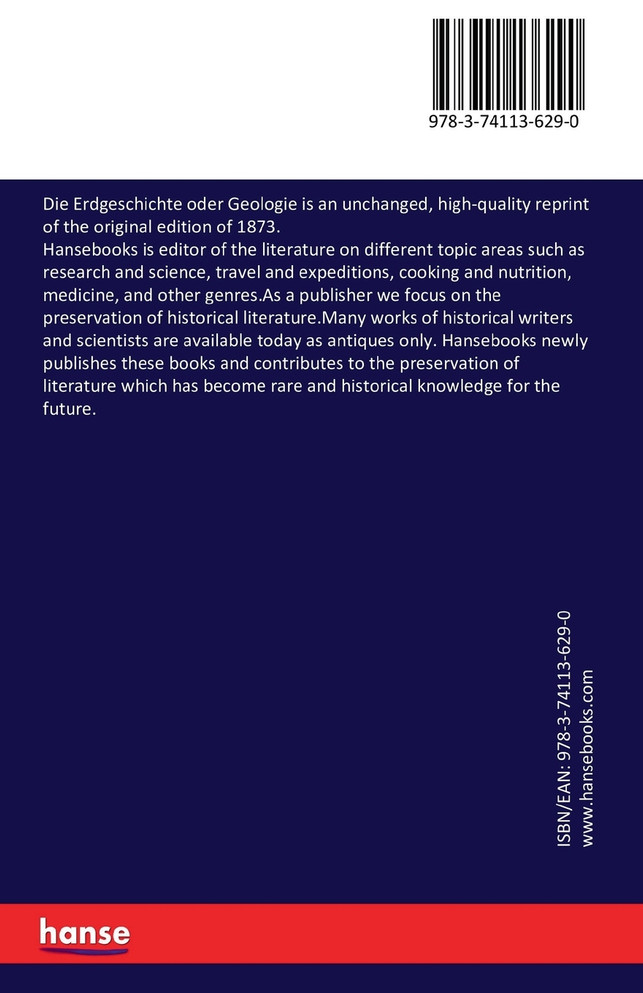 Die Erdgeschichte oder Geologie