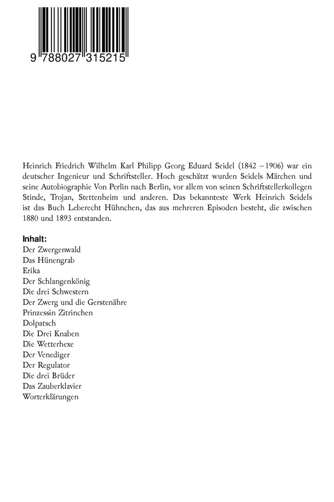 Der Zwergenwald und andere Märchen