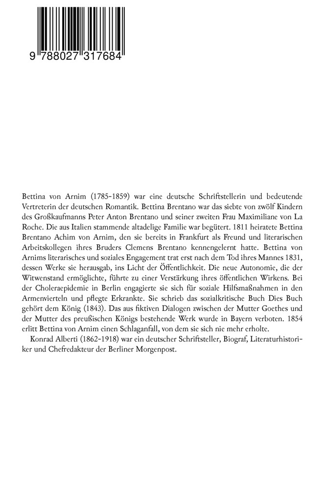 Bettina von Arnim - Die Biografie