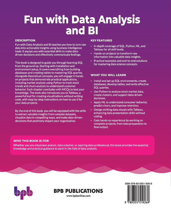 Fun with Data Analysis and BI
