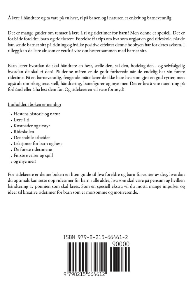 Lære å ri på Hest (Hestetrening)