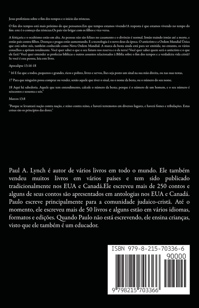 A Vinda Da Catástrofe   O princípio das dores