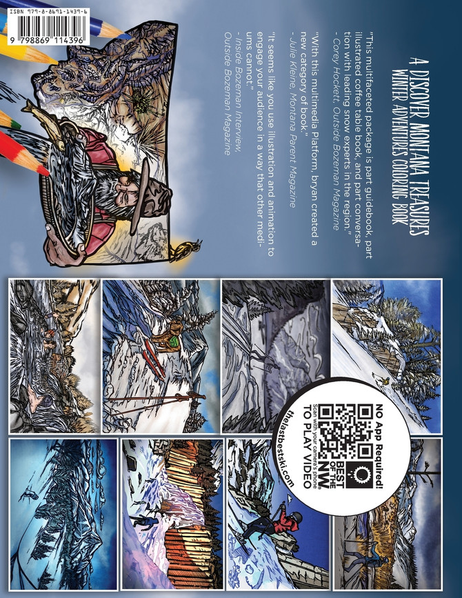 SKI Montana Coloring Book