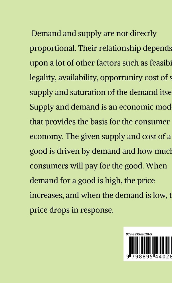 Learning Demand And Supply Relationship