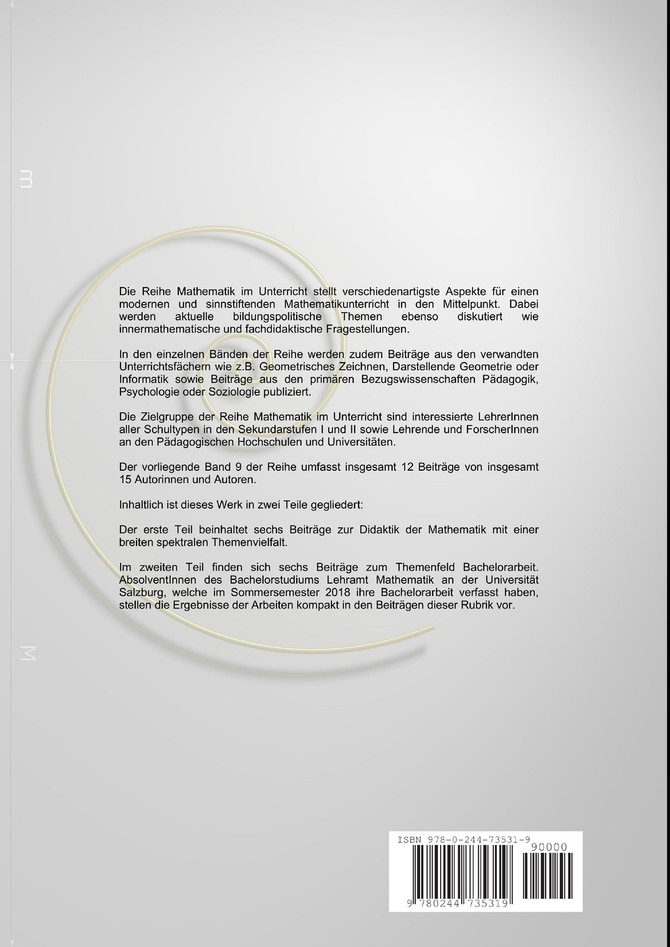 Mathematik im Unterricht, Nummer 9