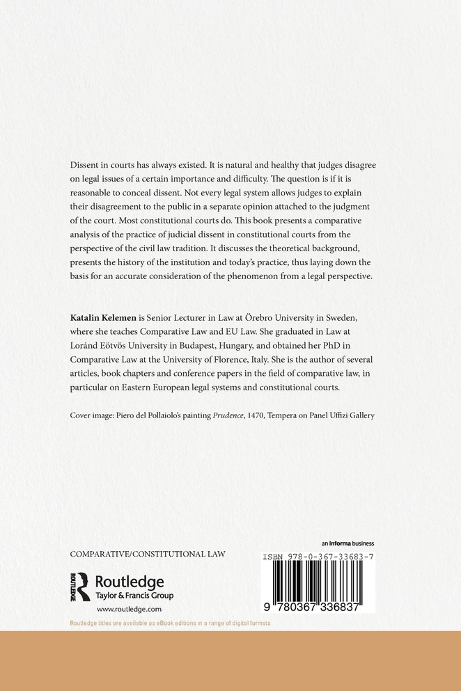 Judicial Dissent in European Constitutional Courts