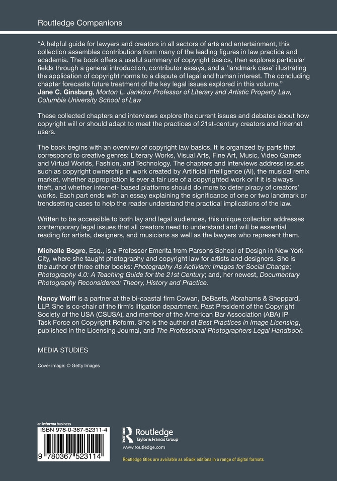 The Routledge Companion to Copyright and Creativity in the 21st Century