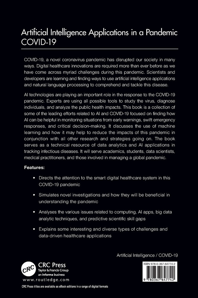 Artificial Intelligence Applications in a Pandemic
