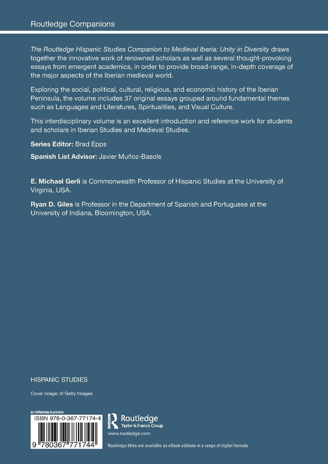 The Routledge Hispanic Studies Companion to Medieval Iberia