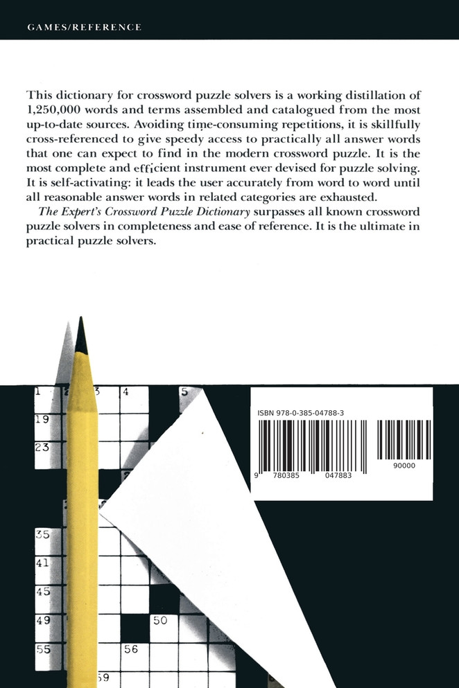 The Expert's Crossword Puzzle Dictionary