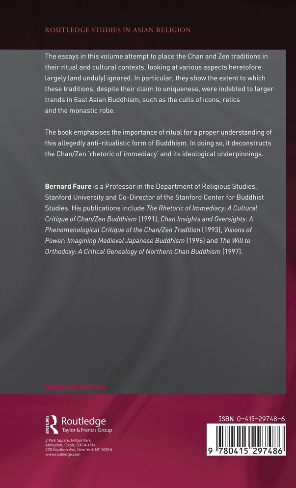Chan Buddhism in Ritual Context