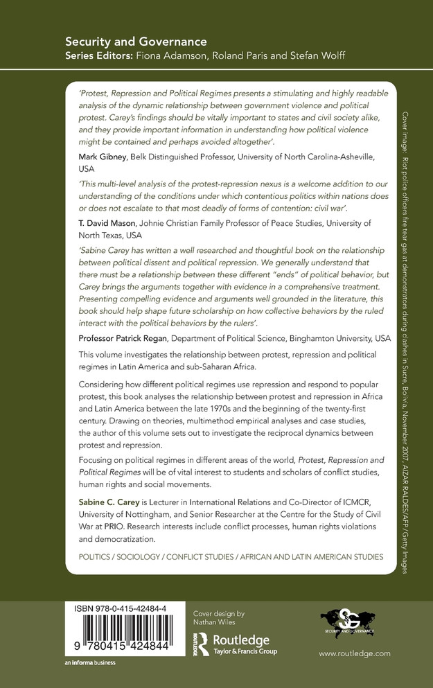 Protest, Repression and Political Regimes Protest, Repression and Political Regimes