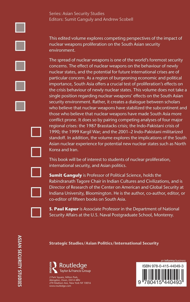 Nuclear Proliferation in South Asia