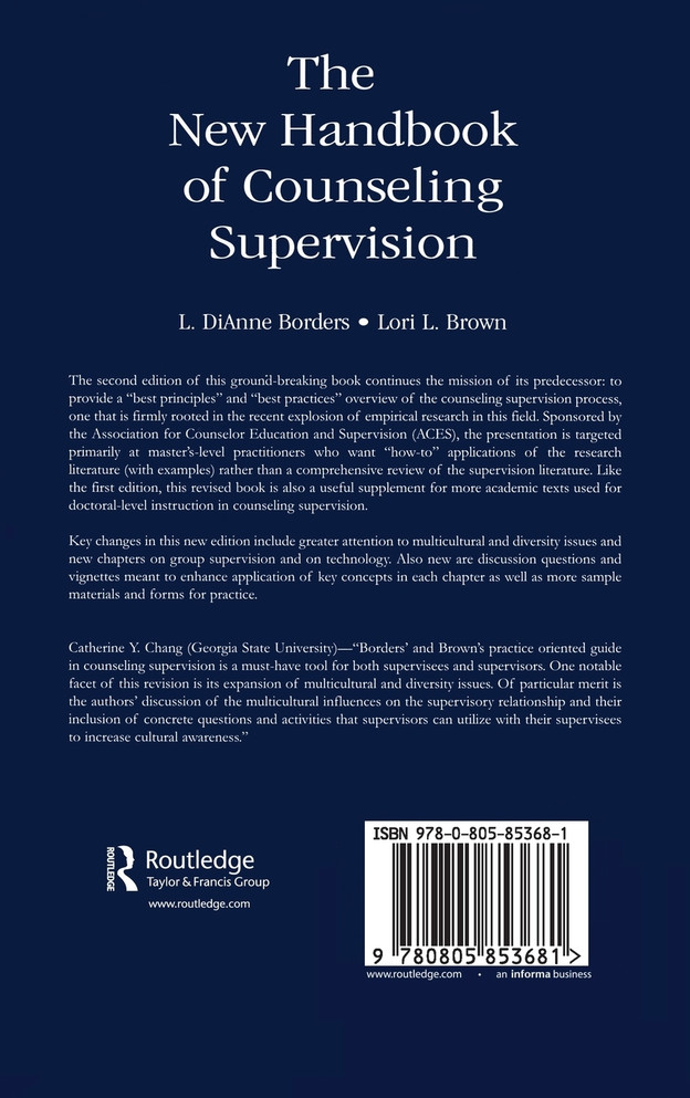 The New Handbook of Counseling Supervision
