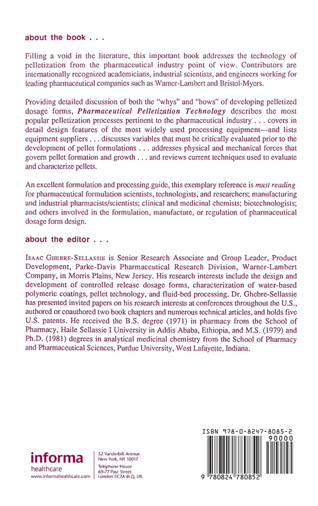 Pharmaceutical Pelletization Technology