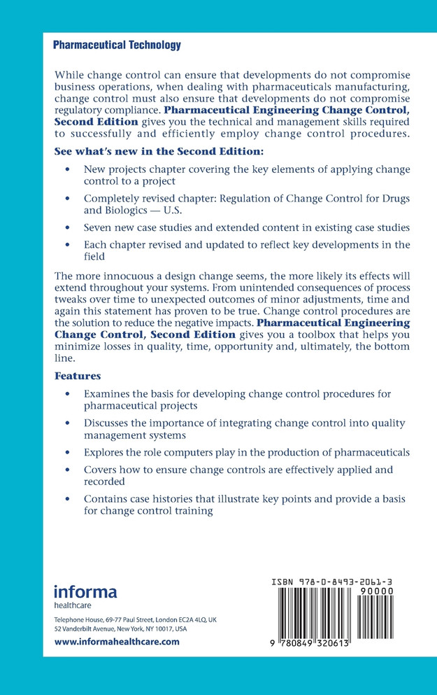 Pharmaceutical Engineering Change Control