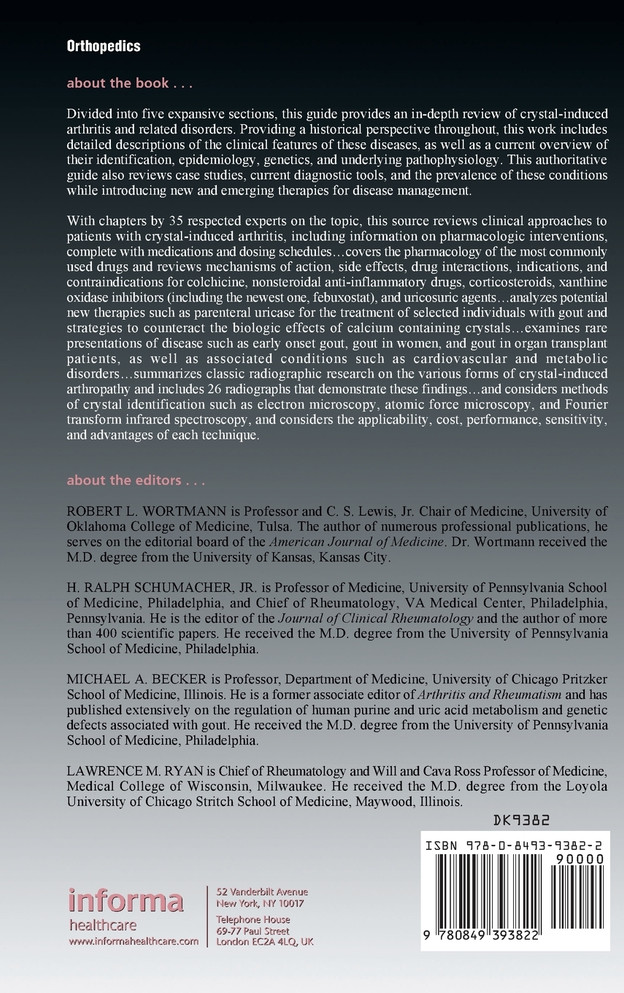 Crystal-Induced Arthropathies