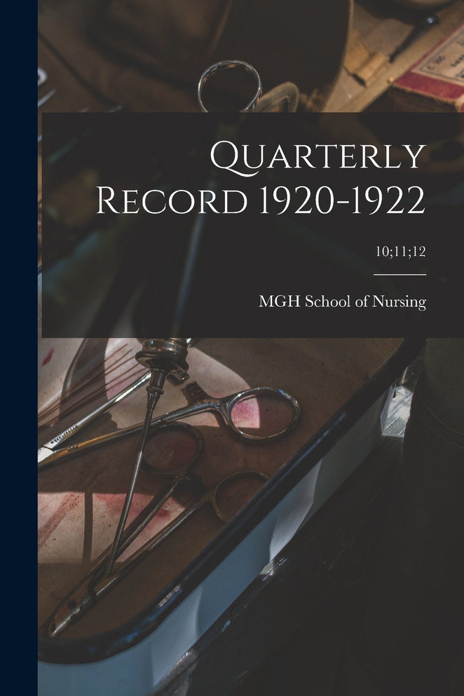 Quarterly Record 1920-1922; 10;11;12
