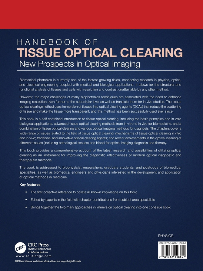 Handbook of Tissue Optical Clearing