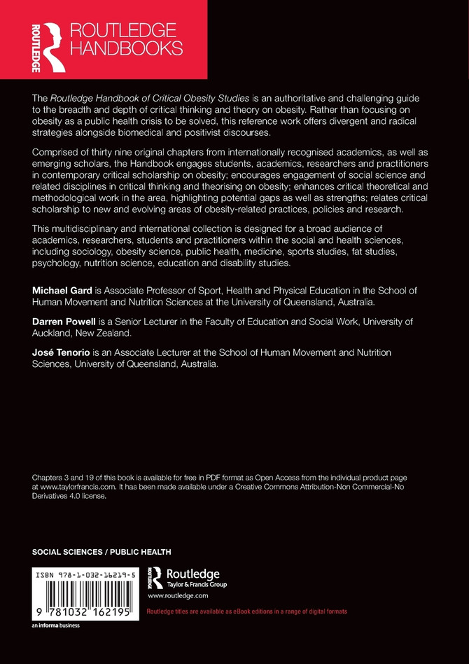 Routledge Handbook of Critical Obesity Studies