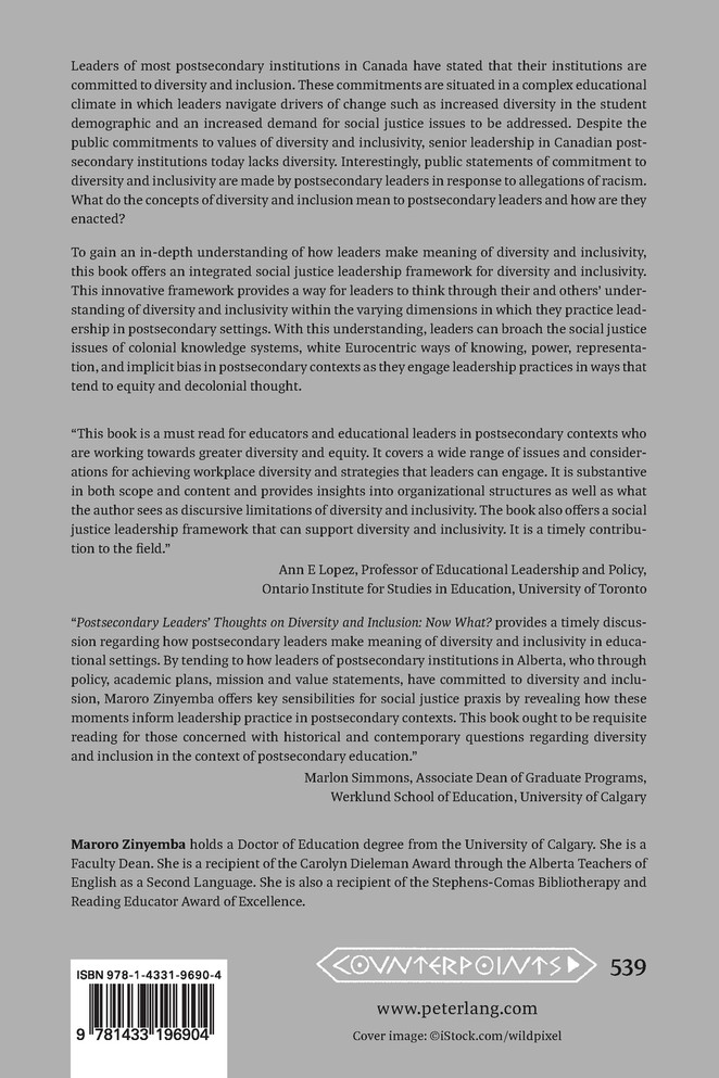 Postsecondary Leaders' Thoughts on Diversity and Inclusion