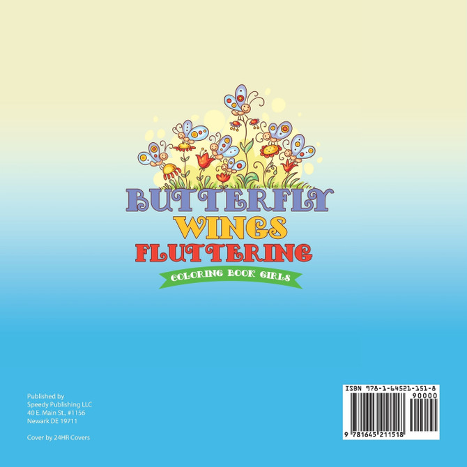 Butterfly Wings Fluttering | Coloring Book Girls
