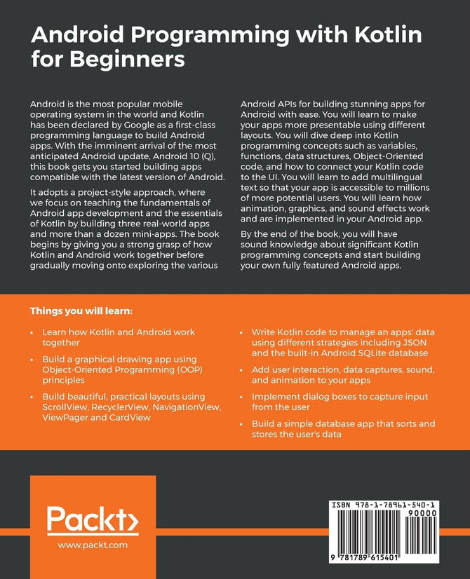 Android Programming with Kotlin for Beginners