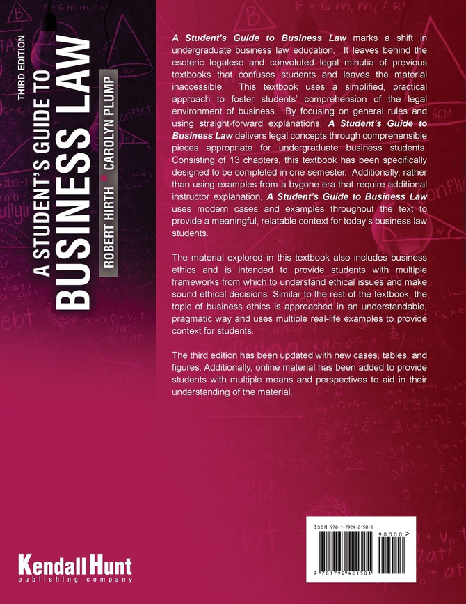 A Student's Guide to Business Law