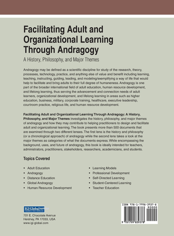 Facilitating Adult and Organizational Learning Through Andragogy