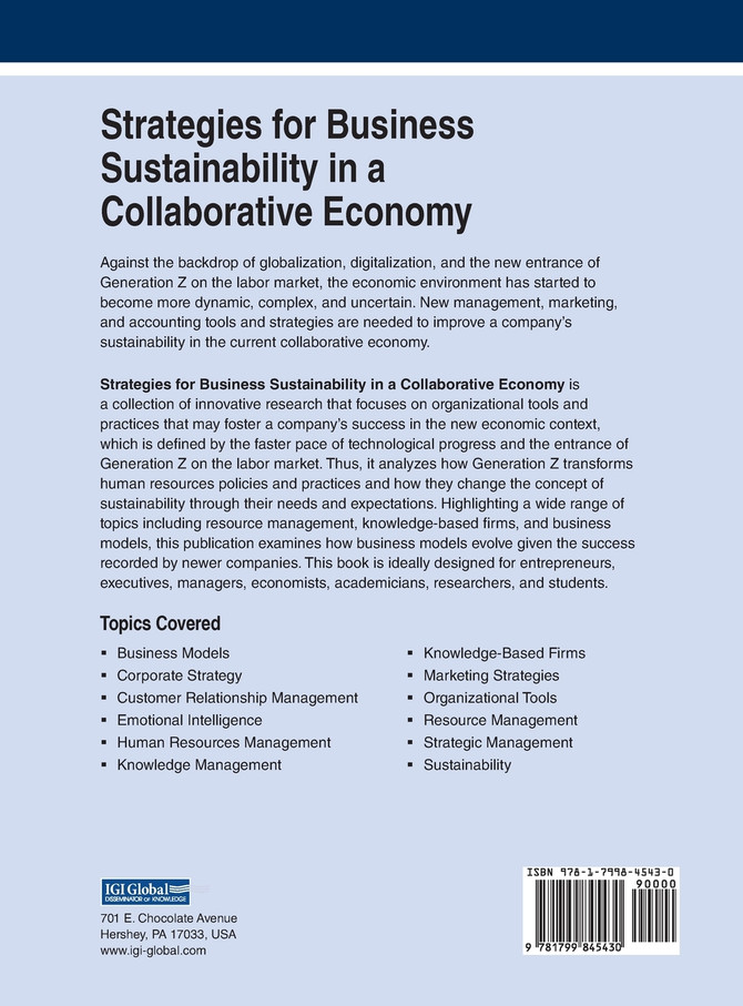 Strategies for Business Sustainability in a Collaborative Economy