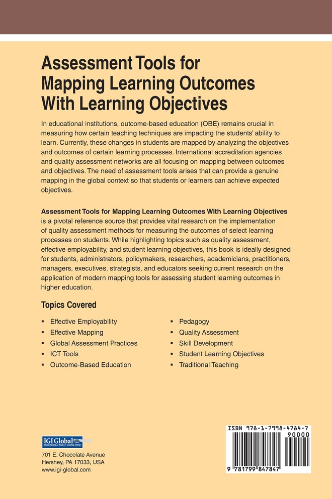 Assessment Tools for Mapping Learning Outcomes With Learning Objectives