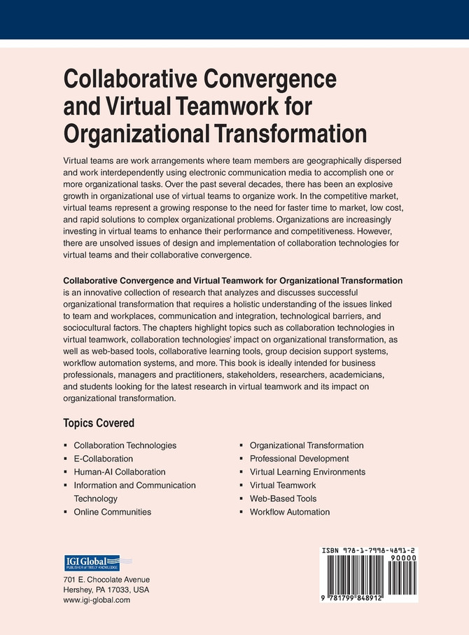 Collaborative Convergence and Virtual Teamwork for Organizational Transformation