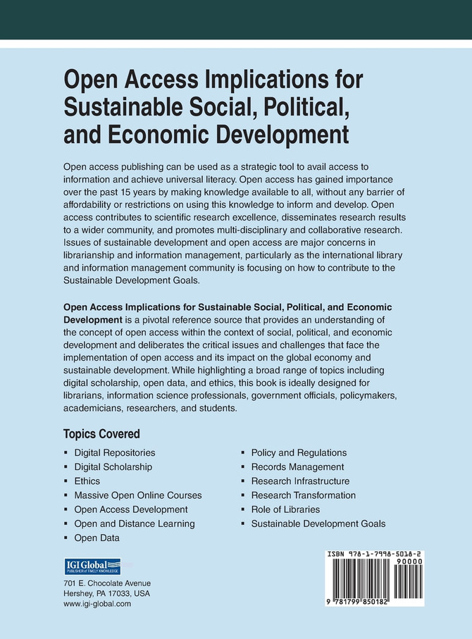 Open Access Implications for Sustainable Social, Political, and Economic Development