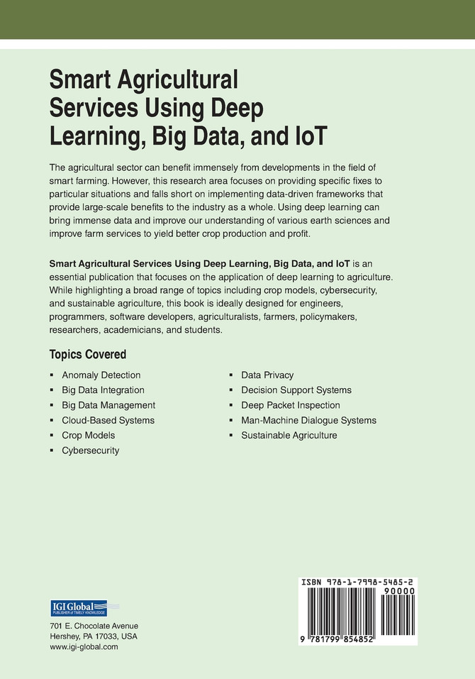 Smart Agricultural Services Using Deep Learning, Big Data, and IoT