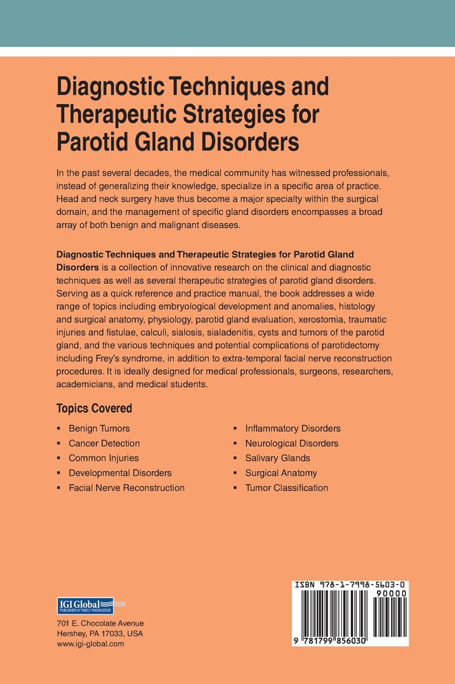 Diagnostic Techniques and Therapeutic Strategies for Parotid Gland Disorders