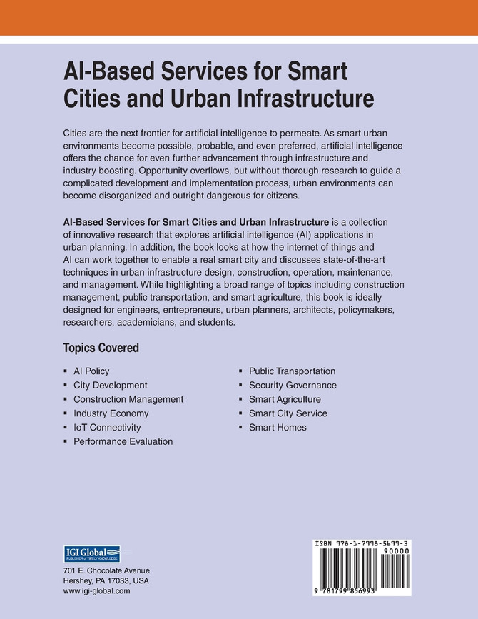AI-Based Services for Smart Cities and Urban Infrastructure