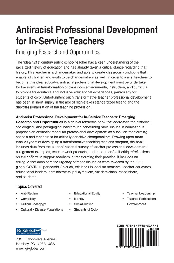 Antiracist Professional Development for In-Service Teachers