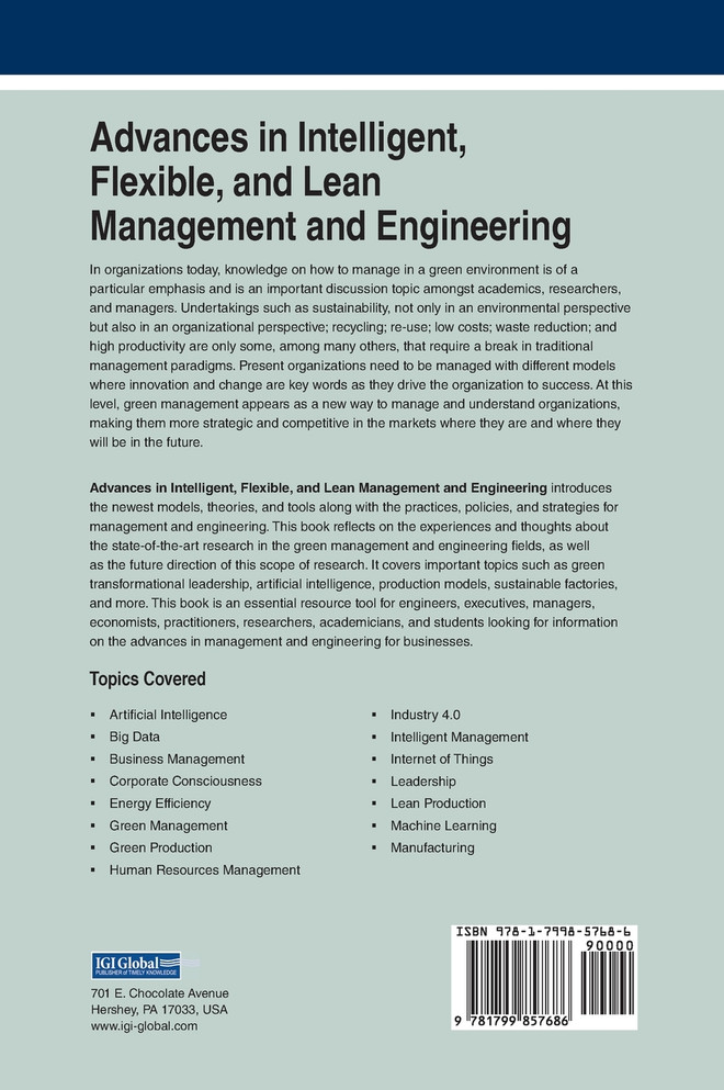 Advances in Intelligent, Flexible, and Lean Management and Engineering