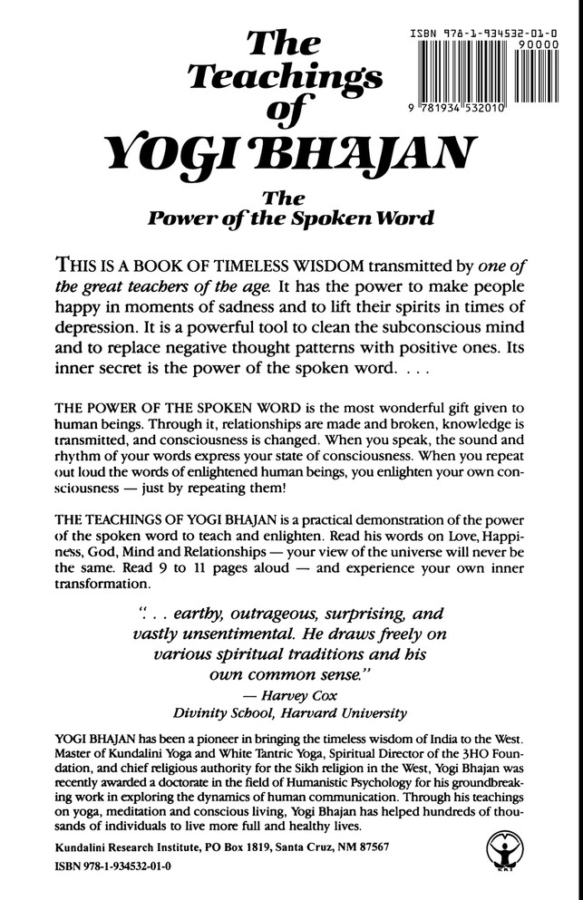 The Teachings of Yogi Bhajan