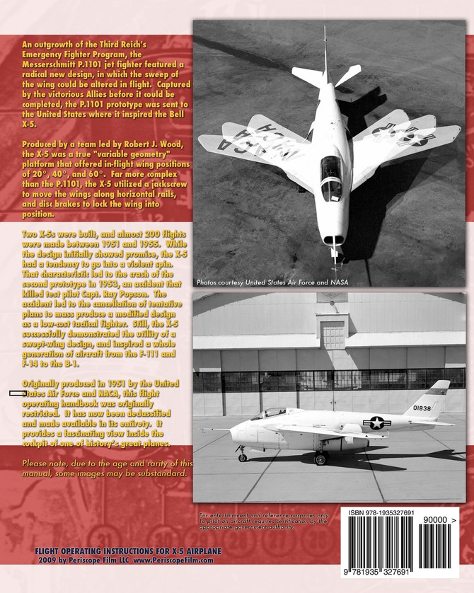 Flight Operating Instructions for X-5 Airplane