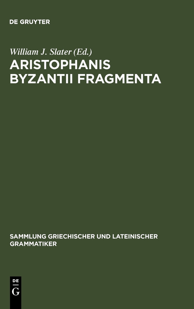 Aristophanis Byzantii Fragmenta